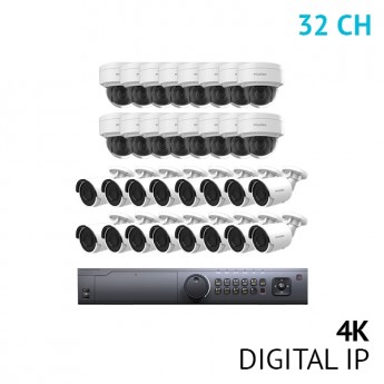 32 Channel 4K NVR Security System with 32x 4K UHD IP Cameras