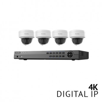 ​8 Channel 4K NVR Security System with 4x 4K HD IP Cameras