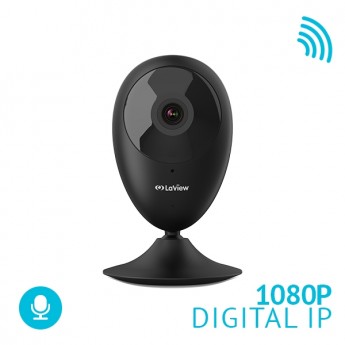 LaView HD 1080P Wi-Fi 360° Indoor Security Camera Wireless IP Camera Pan/Tilt WiFi Remote Monitor with Motion Detection 16GB SD Card Included 