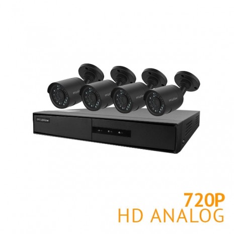 4 Channel HD DVR with 4x HD 720P Cameras