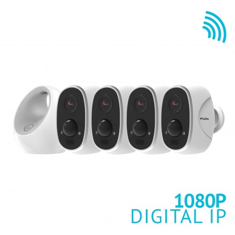 ONE Link -  HD 1080P Wire-Free  Battery Powered WiFi Outdoor Security 4 Camera System